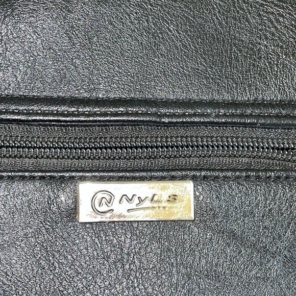 NYLS VINTAGE crossbody bag purse rare Black and Gold Women's Bag - Picture 10 of 10